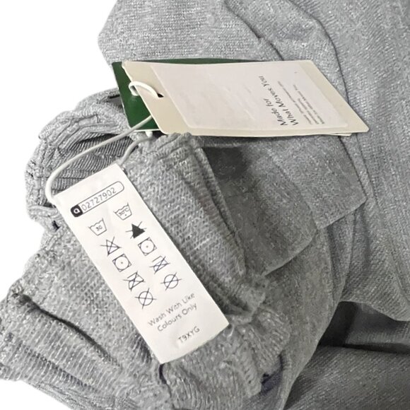 Halara Pants High Waisted Wide Leg Flowy Solid Palazzo Casual Gray Medium Stretc - Picture 9 of 11